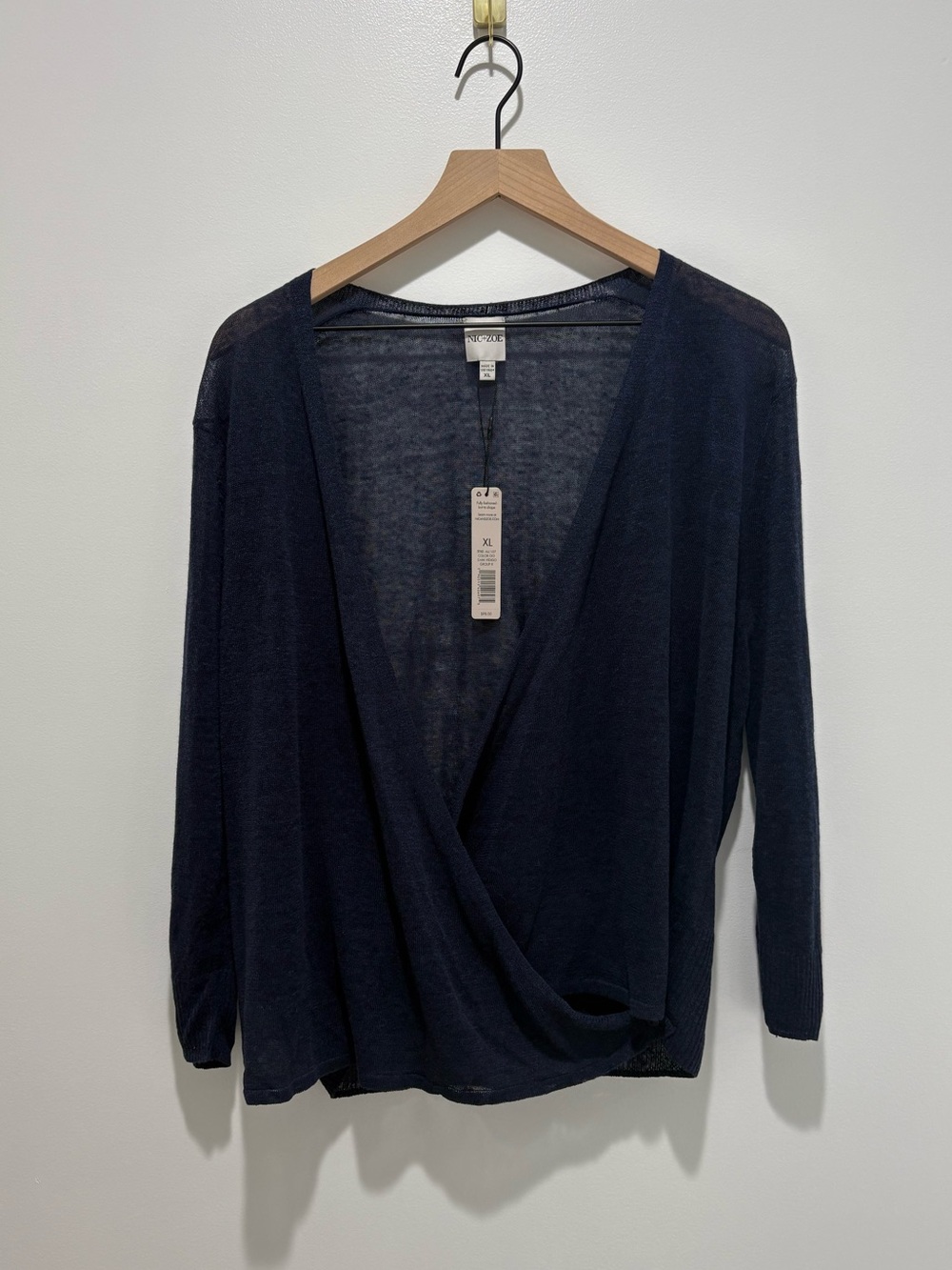 NWT Nic+Zoe Linen Blend Convertible Cardigan